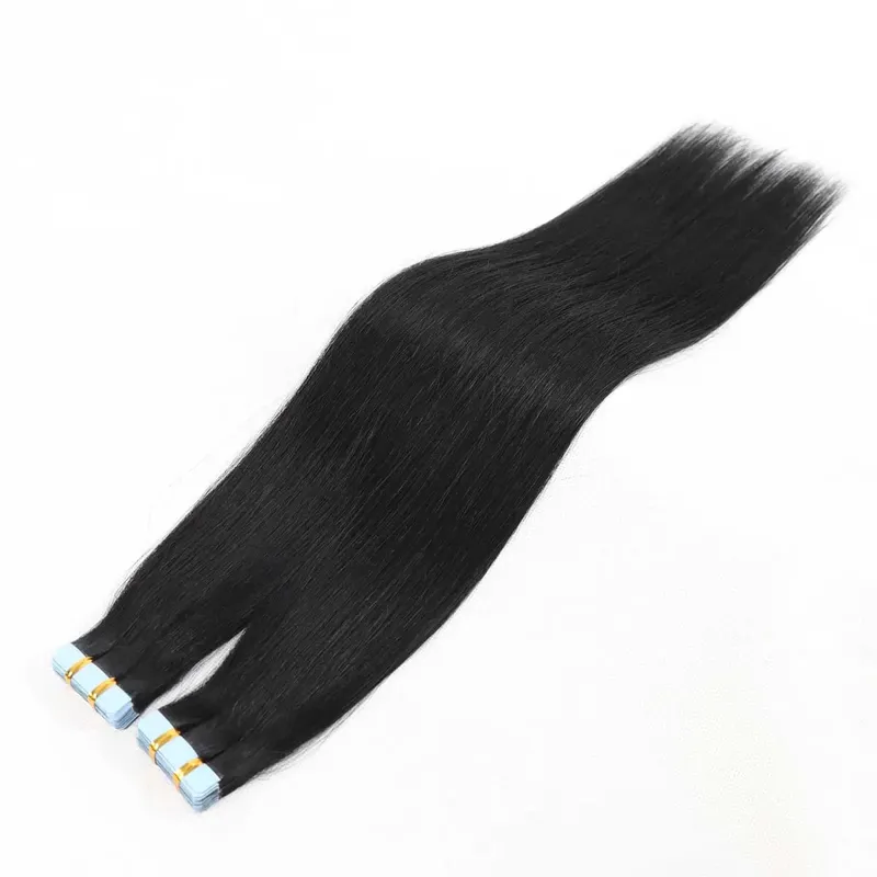 Honey Blonde Highlight Tape In Human Hair Extensions For Women Double Drawn Invisible Silky Straight Balayage Hair 20pcs/Pack