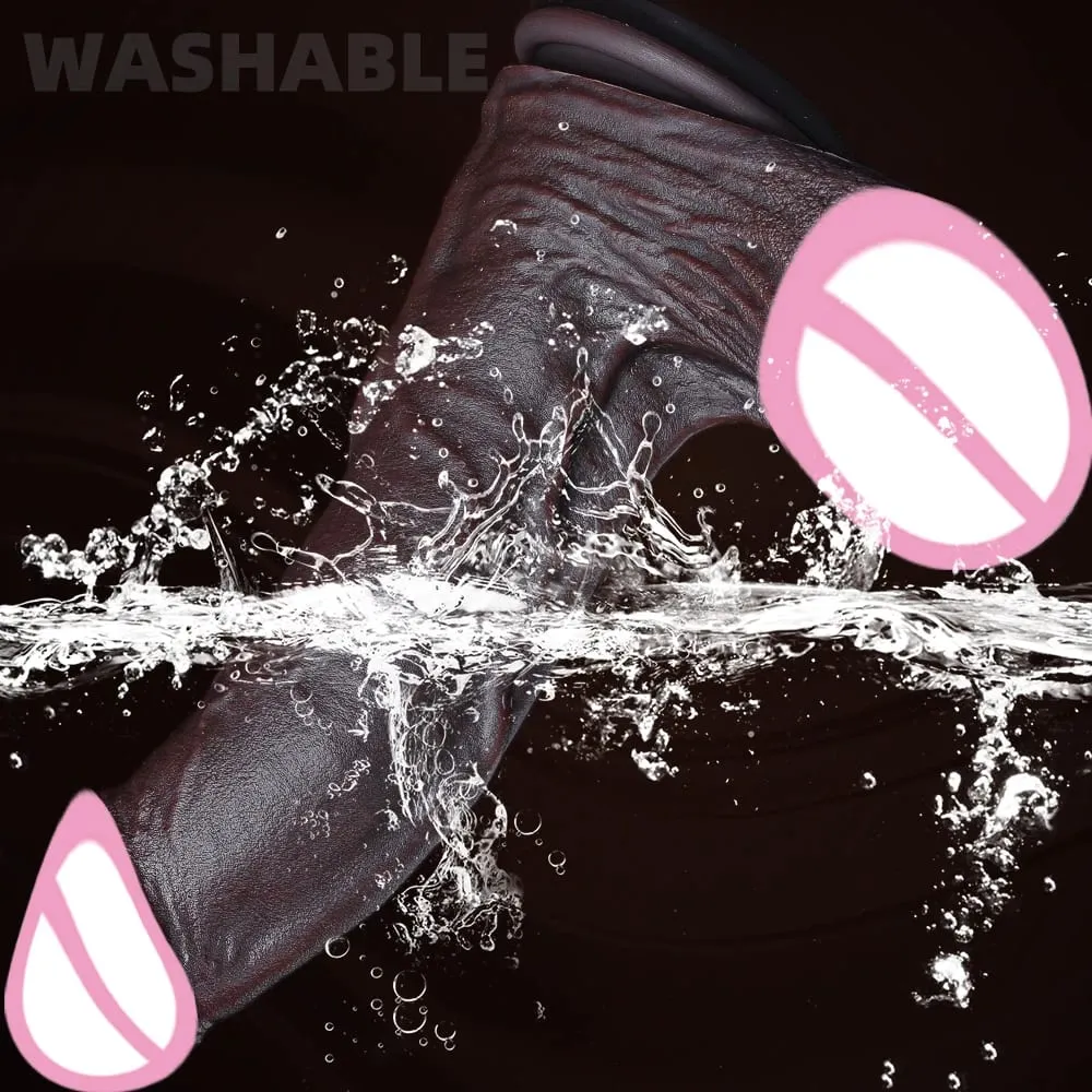 New Realistic Soft Double Silicone Big Dildo Vaginal Masturbation Suction Cup Porn Dick Woman Anal Sex Toy 2Colors Penis 6 Sizes — image 5
