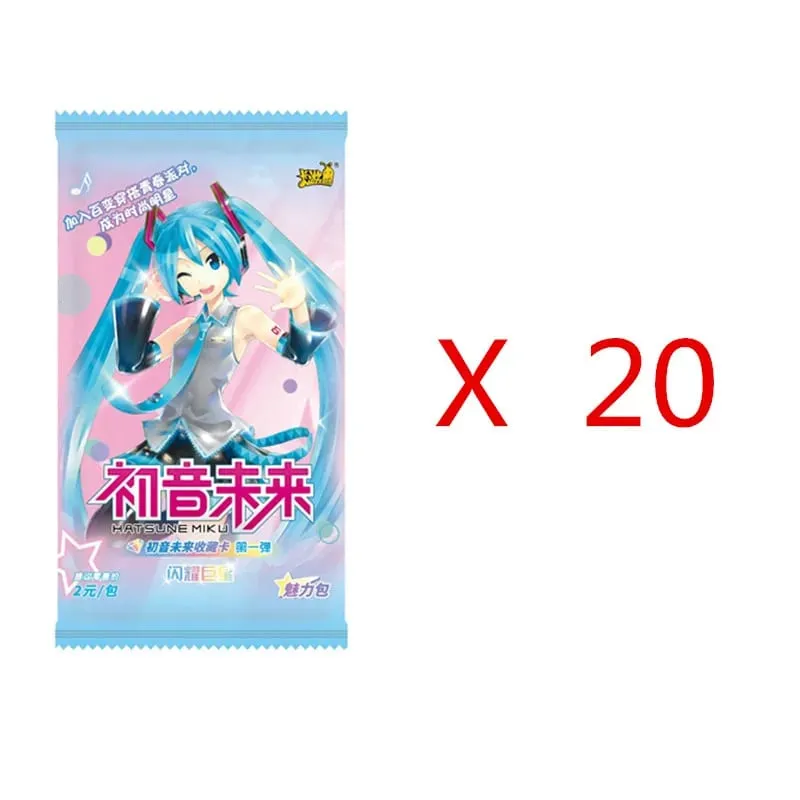 Original Hatsune Miku Card Charm Pack Shining Superstar Party Show Cards CR OR UTR Rare Collection Card Toy