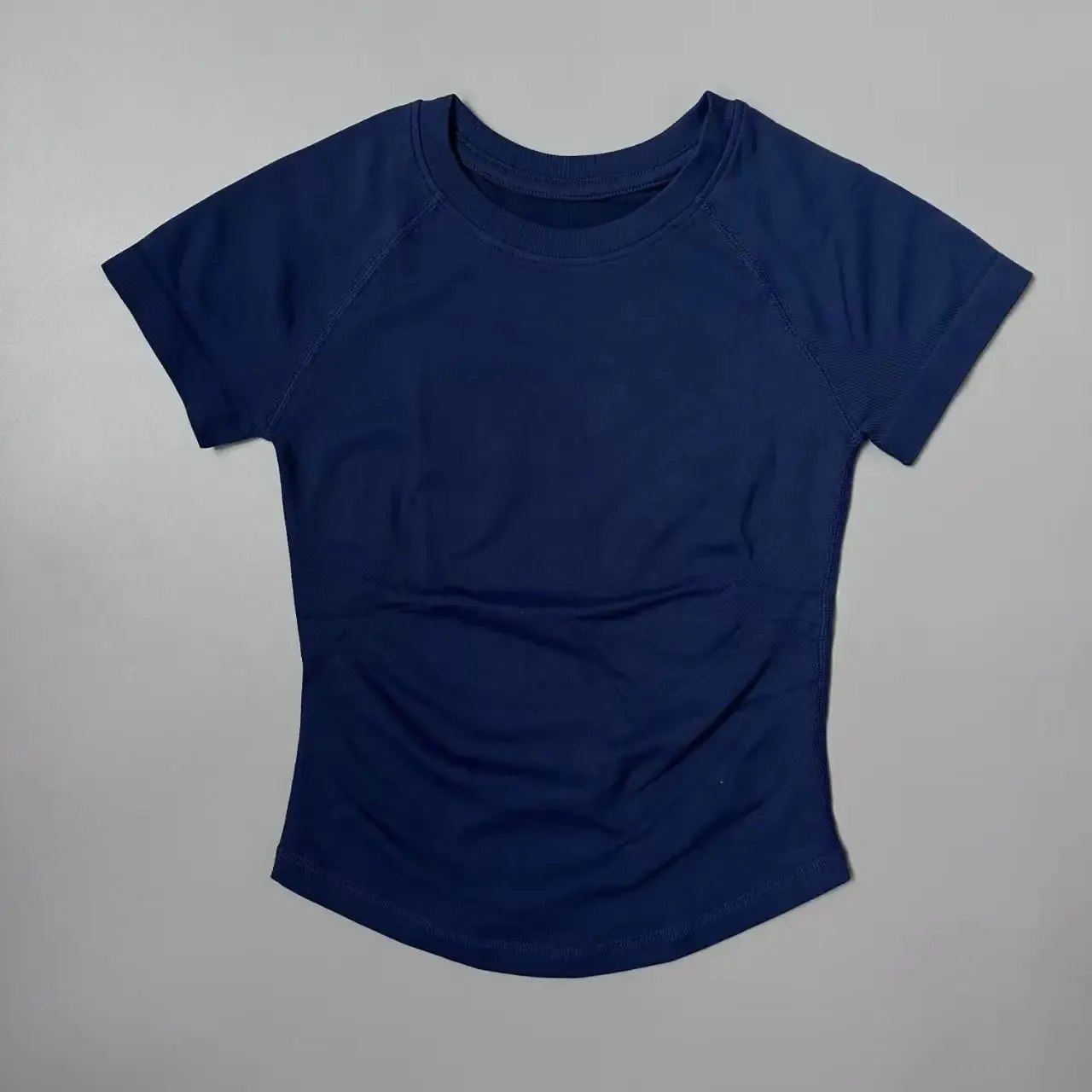 Women Elastic Slim Short Sleeve T-Shirt Soft Breathable Casual Top for Gym Yoga Jogging Fitness Daily Wear — image 13
