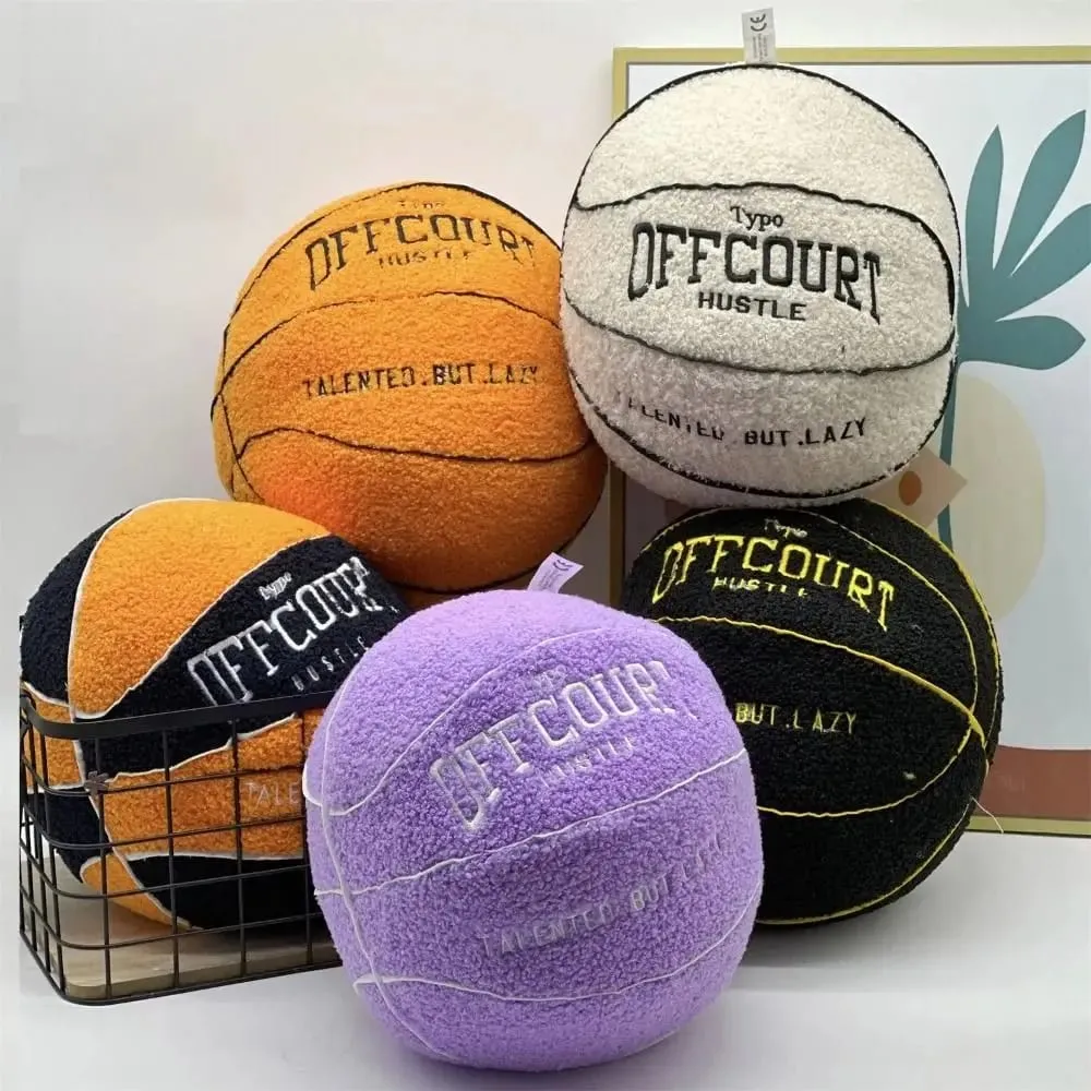 Offcourt Basketball Pillow Basketball High Quality Basketball Pillow Stuffed Simulation Lifelike Basketball Pillow — image 6
