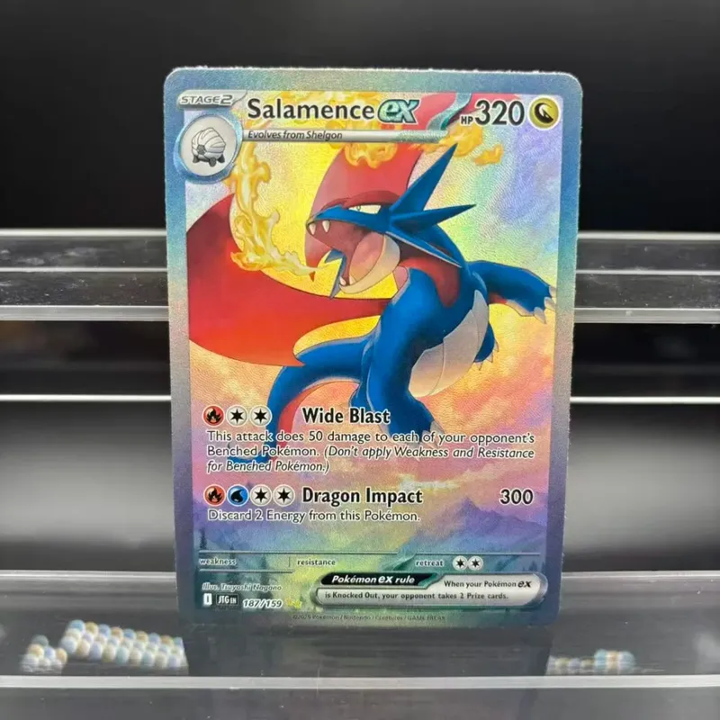 DIY Collection Cards Psyduck Salamence Crobat Mewtwo ex EN Self Made Single Card Classic Game Anime Card Gift Toy — image 17