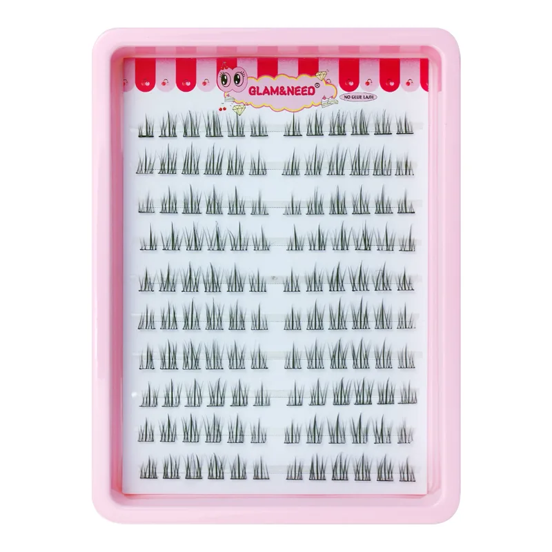 10 Rows Cat Eye Single Cluster Fake Eyelashes Natural Cosplay Makeup False Eyelashes Self-adhesive Natural Wispy Lash Extension — image 11