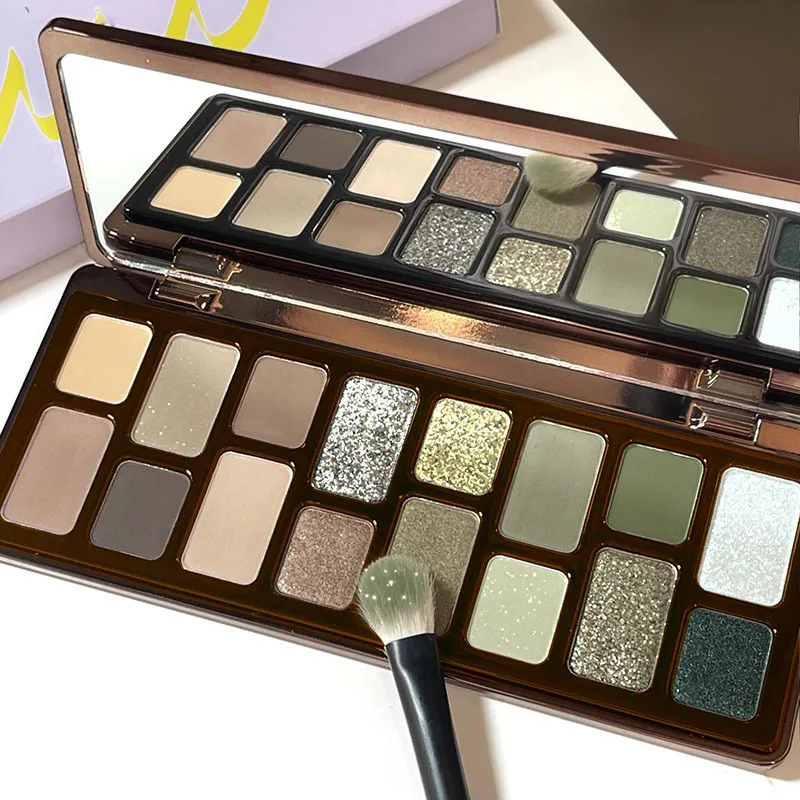 16 Color Eyeshadow Palette Series- Matte Shimmer Nude & Glitter Tones Professional Long Lasting Eye Makeup for Party Daily Use