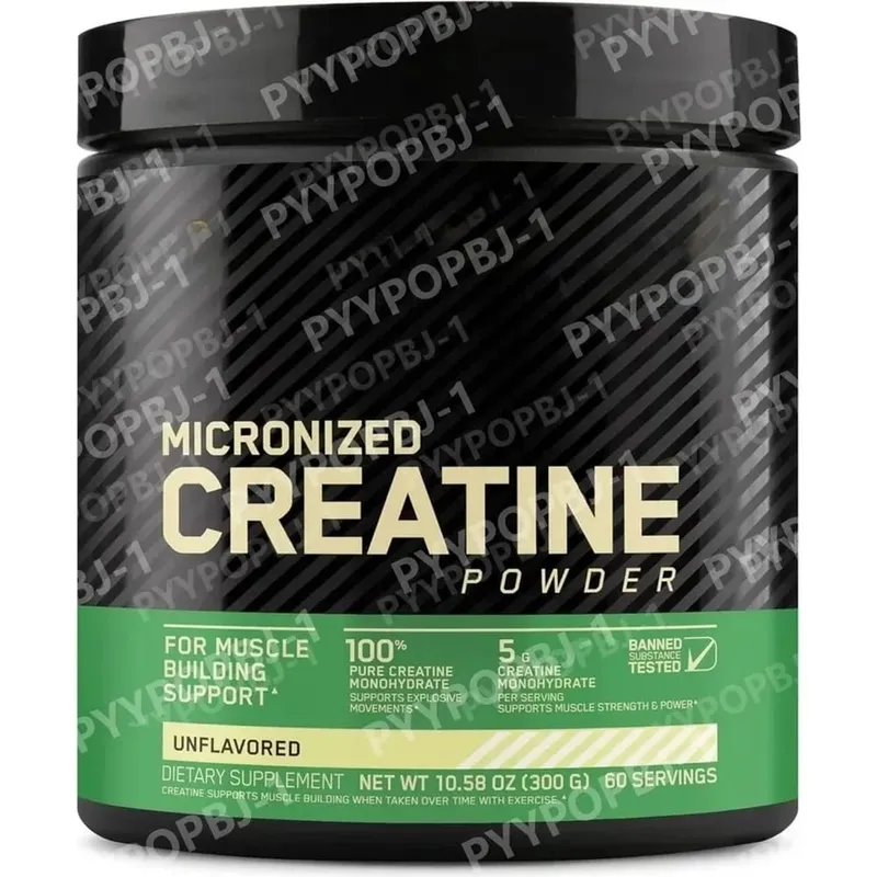 Micronized Creatine Monohydrate Pure & Unflavored Powder for Muscle Building Strength Power & Recovery Support Adults 300g