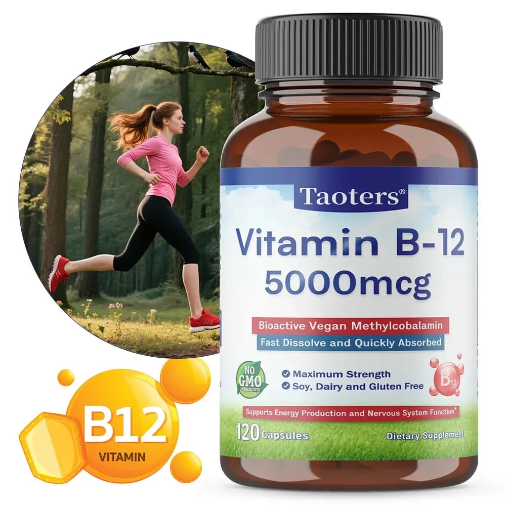 Vitamin B12 5000 Mcg - Extra Strength - Supplement for Supporting Energy Levels Mental Clarity Nervous System Health — image 1
