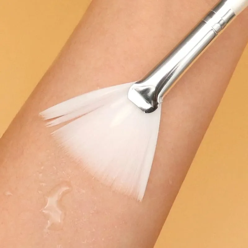 5/10pcs Fan Shape Foundation Makeup Brushes Multifunctional Facial Mask Brush Essential Oil Women Beauty Makeup Tools Brush — image 5