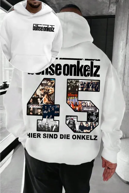Böhse Onkelz Für Echte Fans Men's Hoodies Fleece Warm Autumn Winter Thick Pullover Oversized Y2k Tracksuit Male Coats Sweatshirt