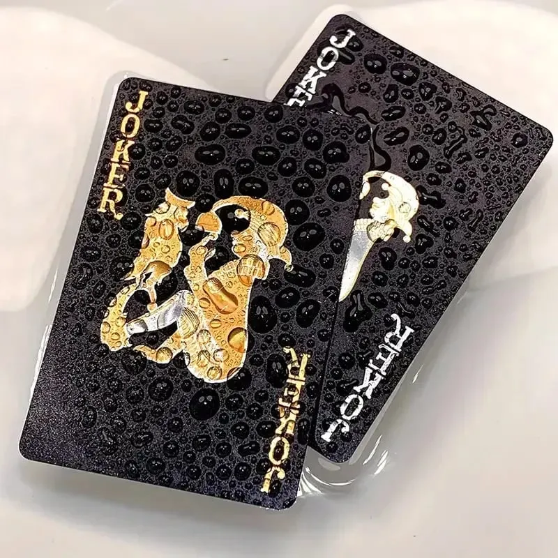 /Color Black Gold Playing Card Game Card Group Waterproof Poker Suit Magic Dmagic Package Board Game Collection Entertainment — image 4