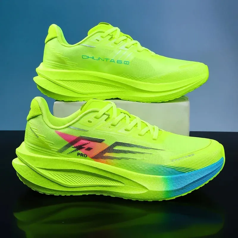 Men Running Shoes Carbon Board Marathon Speciality Sports Shoes Breathable Lightweight Comfortable Woman Athletic Sneakers Brand — image 4