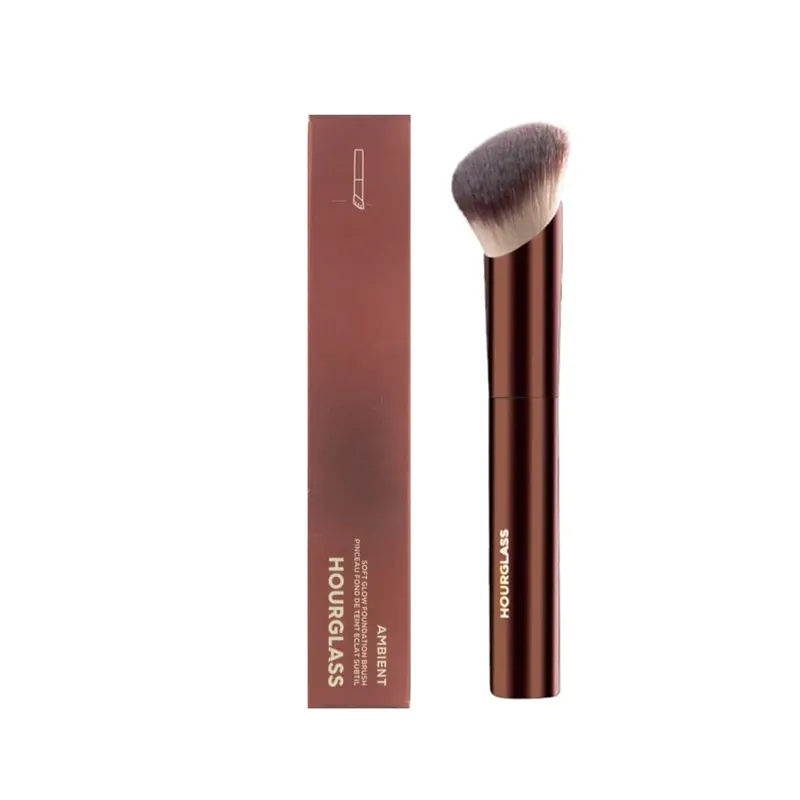 1pc Hourglass Powder Contour Makeup brushes Foundation Blusher Make up brush metal handle Concealer Bronzer high end with box — image 10