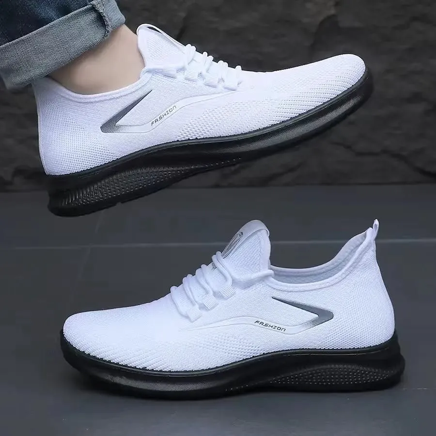2026 New Arrival Breathable Air Knit Upper Slip On Shoes Flexible Soft Non Slip Sole Casual Running — image 8