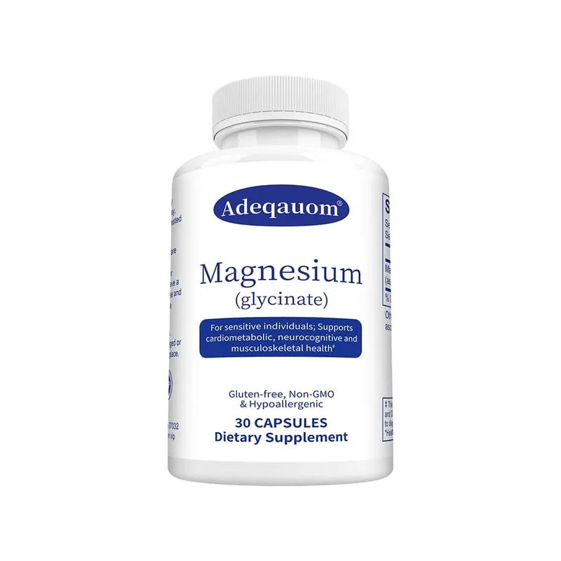 High Absorption Magnesium Glycinate Capsules – Dietary Supplement for Calm Support & Sleep for Adults