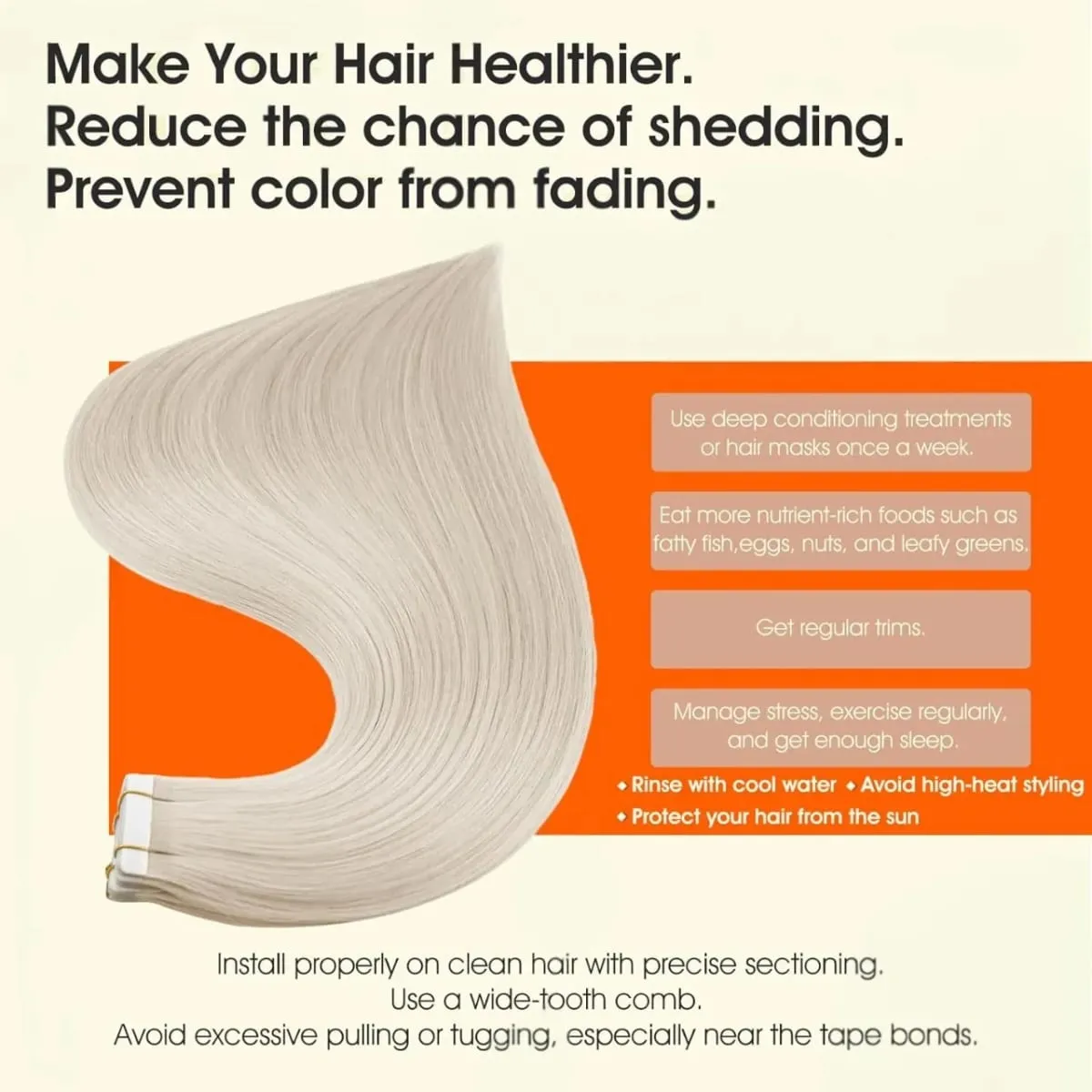 Bone Straight Tape In Hair Extensions #60 Invisible Tape In Human Hair Extensions For Salon High Quality 100% Real Human Hair — image 3
