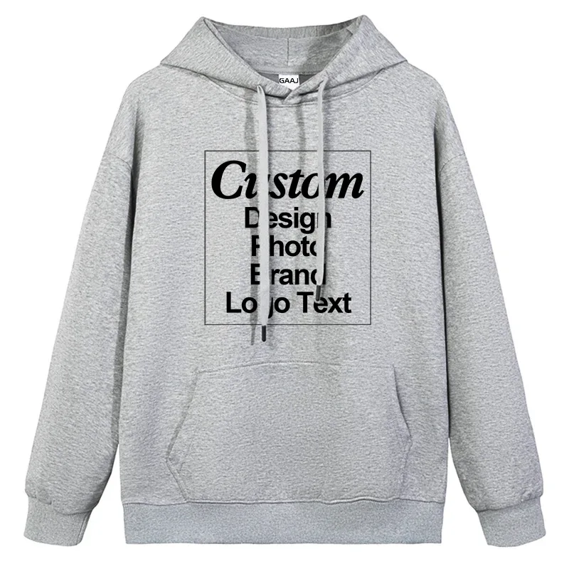 High Quality Custom Hoodie Cotton Sweatshirt Print Embroidery Brand Logo Text Photo Design Men Women Famliy Team Clothing 300g — image 12