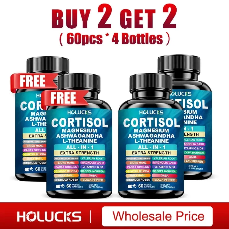 Achetez-en 1, obtenez-en 1 gratuitement ! Les capsules de cortisol de qualité supérieure soutiennent l'équilibre des hormones, réduisent les bouffées de chaleur et favorisent un sommeil réparateur, sans OGM.