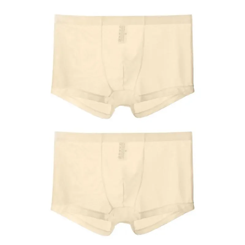Mga Transparent na Boxer para sa Mga Lalaki na See Through Panlalaking Panloob na Sexy Mesh Low Waist Ice Silk Manipis na Nakakapalamig na Panti ng Lalaki na Panloob na Panloob — image 22