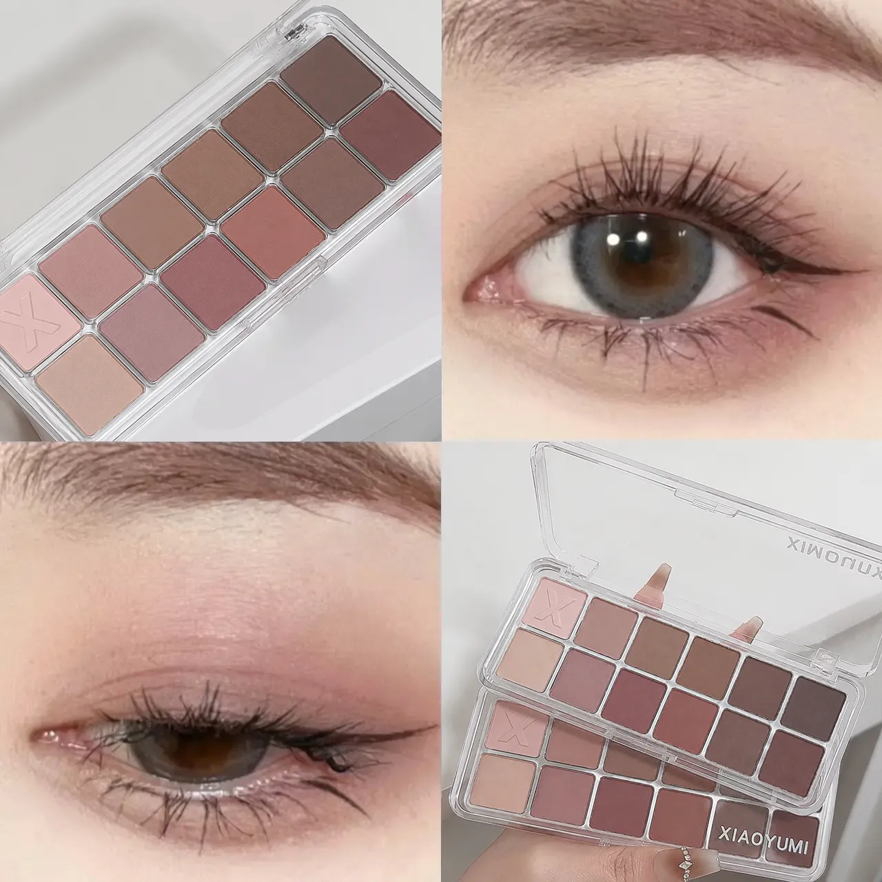 12 Colors Matte Eyeshadow Palette Nude Pink Brown Tones High Pigment Long Lasting No Shimmer Daily Neutral Eye Makeup Cosmetics — image 2