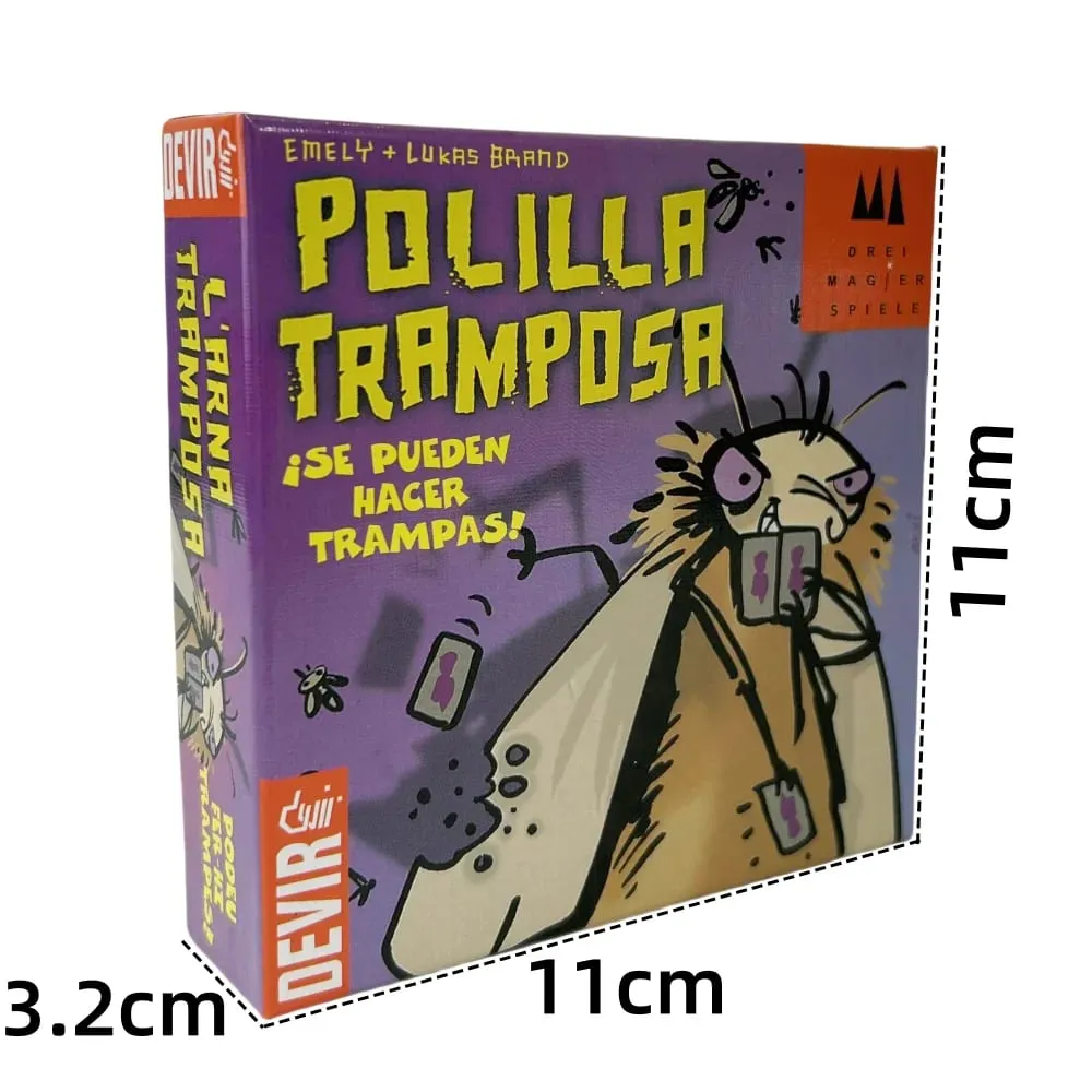 Spanish Mogel Motte Polilla Cards Board Game Devir-game moth cheate /Royal Xiaoqiang Cheating Moth Cards — image 2