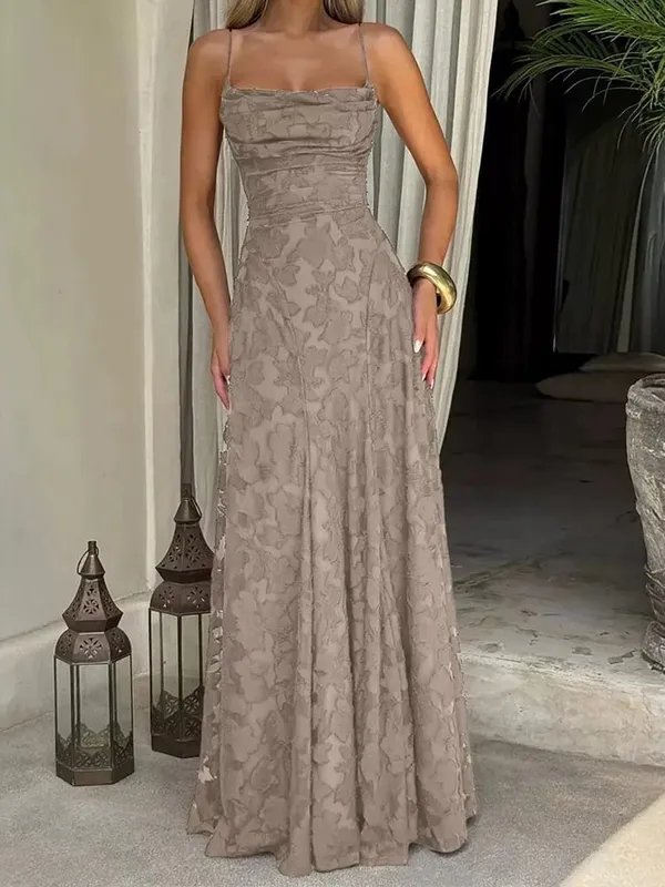 2026 Floral Embroidery Maxi Dress for Women Summer Party Prom Gowns Sexy Backless Suspender Dresses French Style Evening Dress — image 19