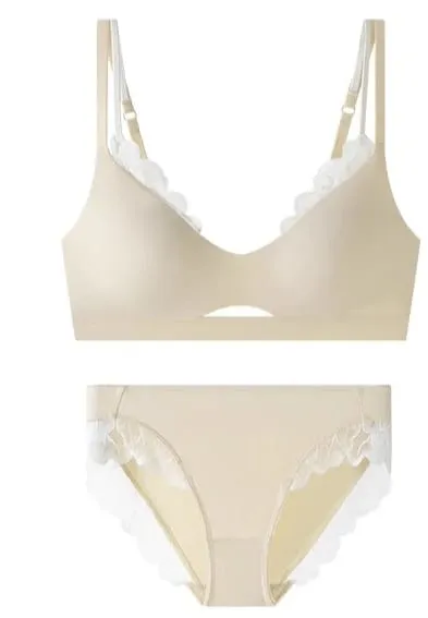 Sexy Push Up Sports Bra & Panties Set Wireless T-shirt Bra for Large Small Bust Plus Size Anti Sagging Seamless Workout Bralette — image 14
