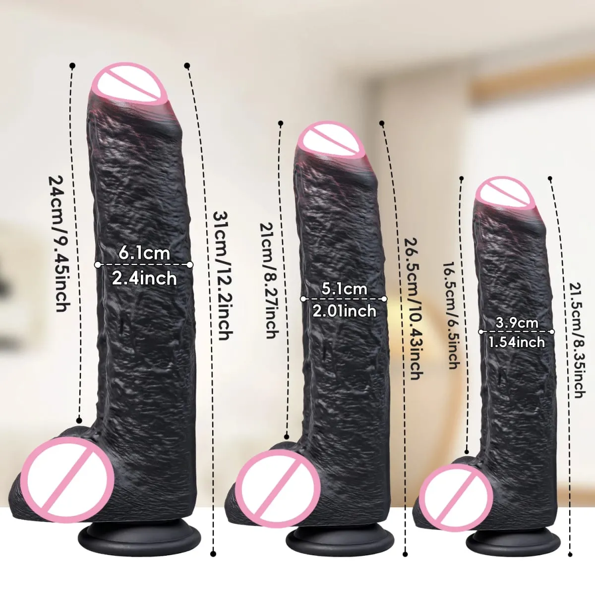 Spuer Bigger Realistic Dildos Silicone Layer Penis with Suction Cup Adult Sexy Toys for Woman Men Vagina Anal Massage Stimulator