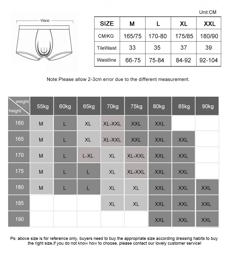 Seeinner Mens Boxer Shorts Cotton U Convex Pouch Pakaian Dalam Lembut Selesa Seluar Dalam Cueca Masculina M-XXL Hitam Putih Kelabu