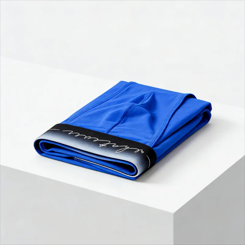 Men's Ice Silk Polyester Cheeky Briefs Ombre "Whatever" Slogan Waist Sporty Contour Fit Low-Rise Underpants Men Underwear Sexy — image 5