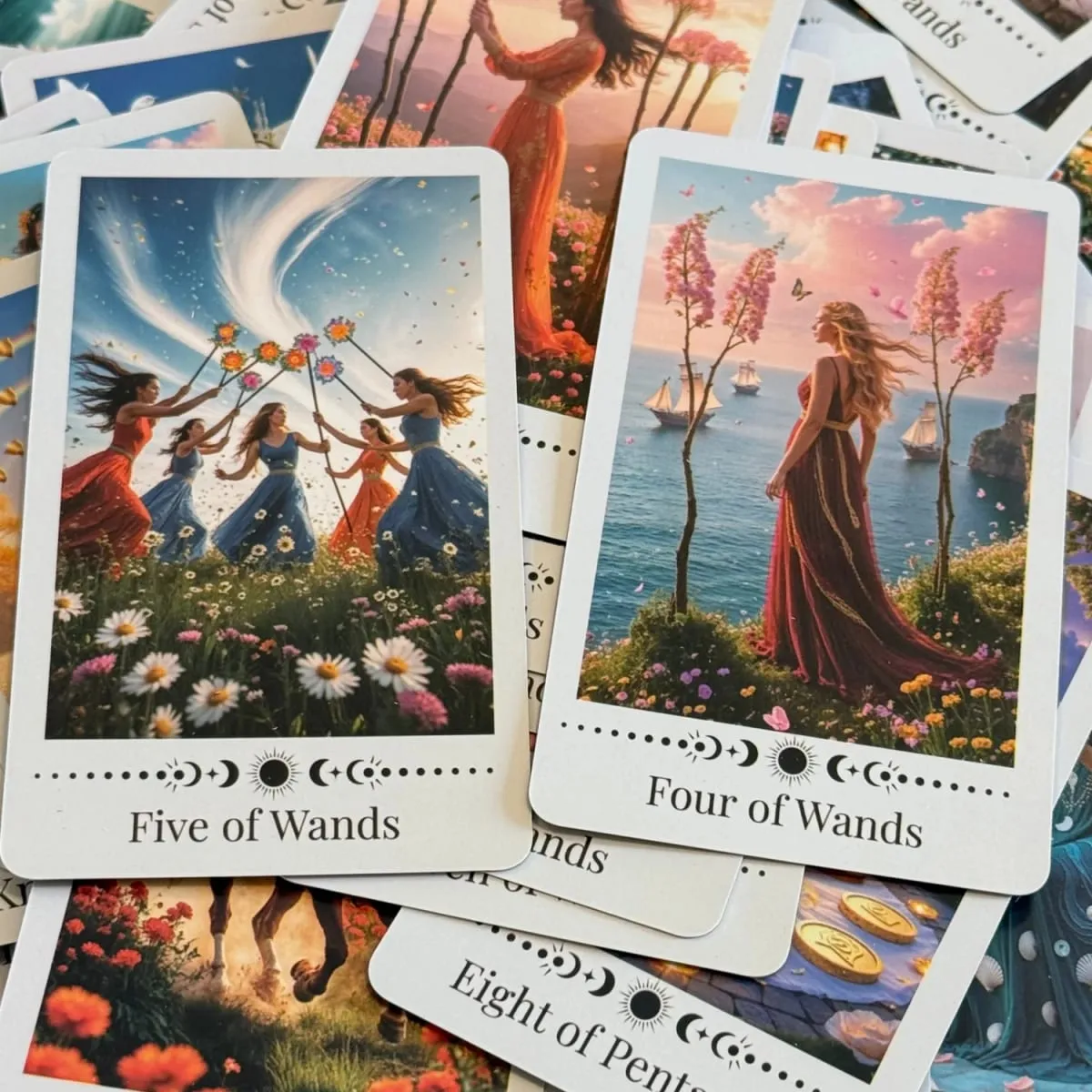 12*7cm Inner Rose Tarot Deck in Metal Box 350GSM with Paper Instruction Manual Self Growth Meditation Board Games — image 6