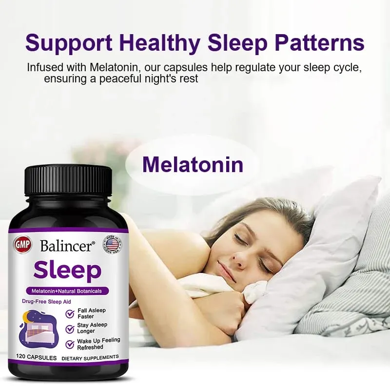 Valerian Root - Support for Calm & Relaxation To Prepare for Sleep Nervous System Health with Melatonin Extract 120 Capsules — image 4