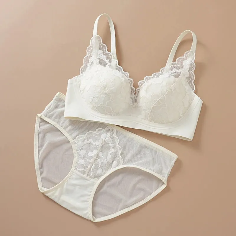 Japanese Sexy Spitze Büstenhalter ohne Bügel Push Up für kleine Brust Seitlich glättend Anti-Sagging Neu Bestseller MOYISU B — image 6