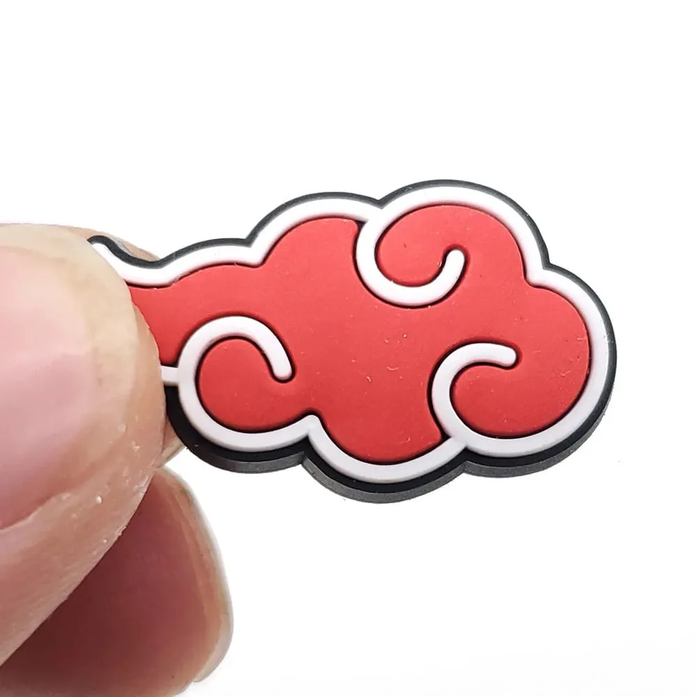 "Naruto merchandise Akatsuki organization logo shoe charms shoes with holes buckle DIY men's wholesale" — image 4