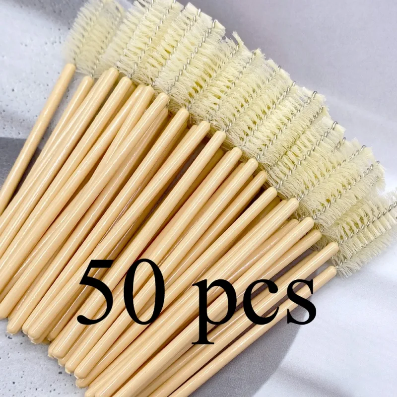 Zanse 50/500pcs Eyebrow Eyelash Brushes Eyelash Spoolies Mascara Wands Applicator for Eyelash Extension Makeup Tool — image 9
