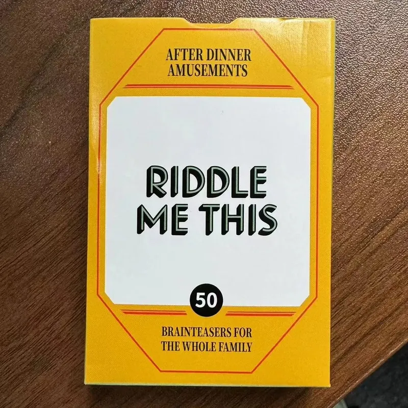 Multi-Themed Dinner Party Mini Card Game Portable Travel Party Games Trivia Riddles & Conversation Starters for Adults & Kids — image 11