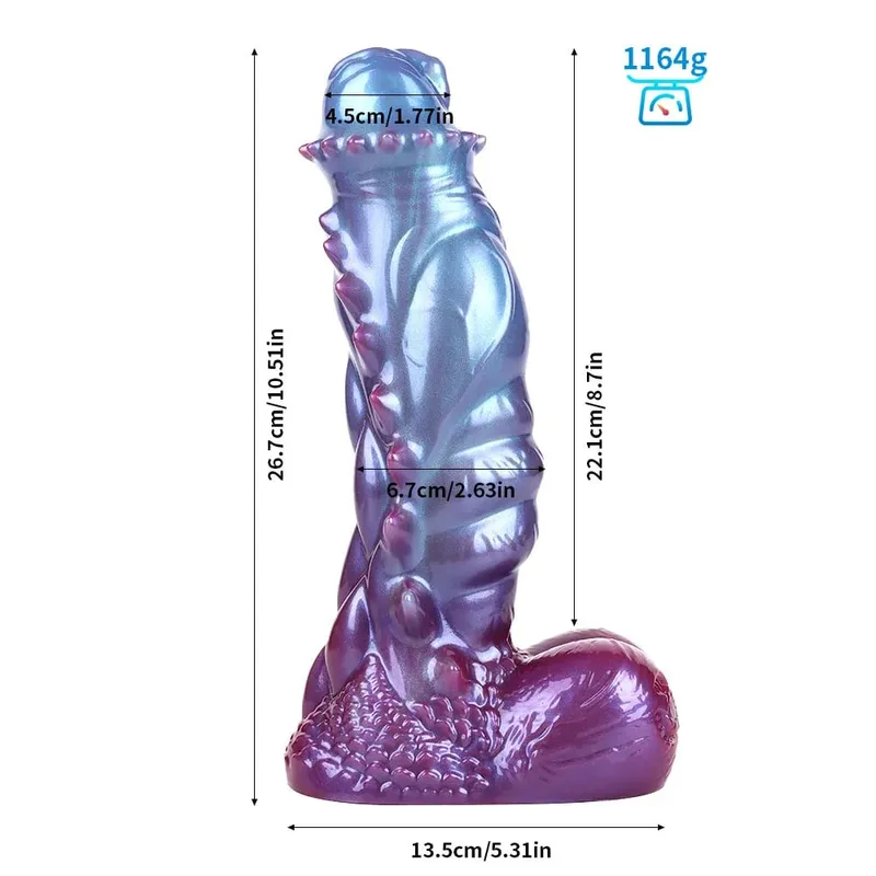 Anal Plug Dildo Pearl Blue Fantasy Muscle Alien Shape Anal Plug Dildo G-Spot Stimulation Masturbator SM Anal Expansion Sex Toys — image 9