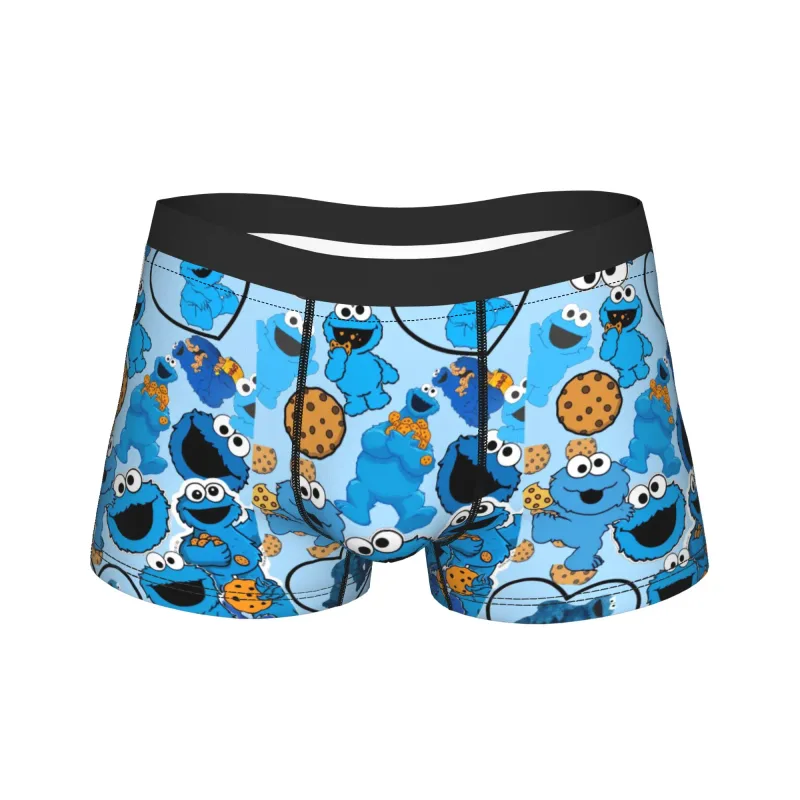 S-Sesames Streets Tango Elmo & Grover Pakaian Dalam Lelaki Seluar Pendek Seluar Dalam Lucu Boxershorts Kualiti Customs Seluar Dalam Besar