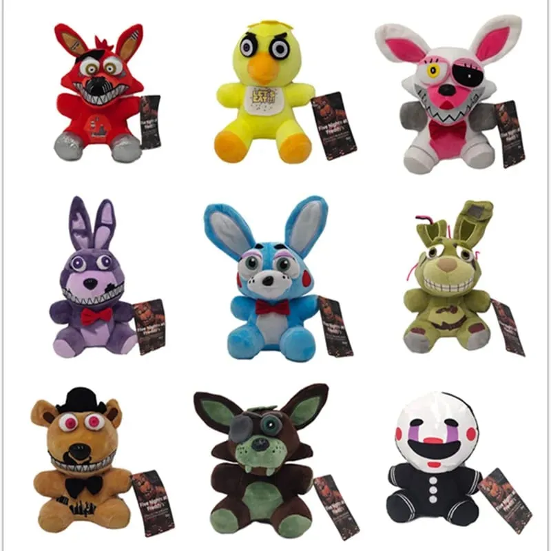 FNaf 18CM Plush Toys Bonnie Bear Foxy Cartoon Stuffed Dolls Freddy Kids Gifts Cute Game Doll — image 7