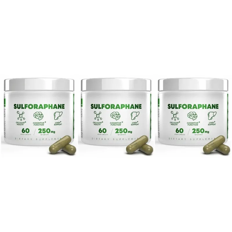 5 000mcg Sulforaphane From Broccoli Seed Extract Vegan Capsules with Myrosinase Immune Support 2-Capsule Serving 60 Count — image 7