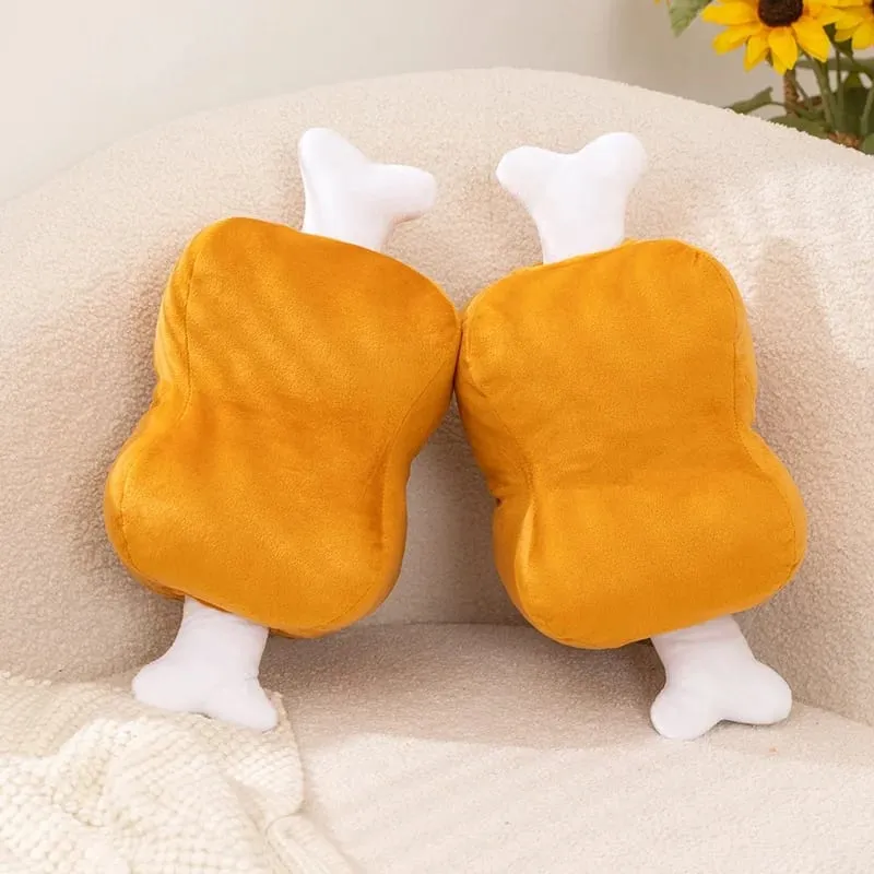 40cm Bone-In Meat Plush Bone Pillow Funny Meat Desk Nap Pillow Stuffed Soft Doll For Sleeping Sofa Cushion Room Decor — image 3
