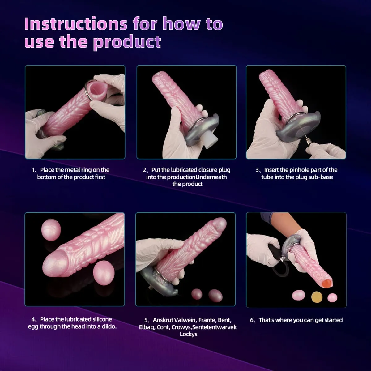 Silicone Laying Egg Anal Plug Inflatable Ovipositor Female Vaginal Stimulator DIY Gelatin Egg Erotic Sex Toys For Women