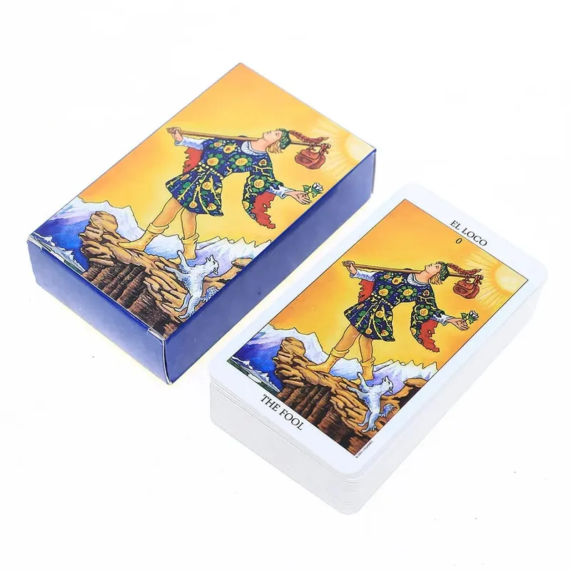 Tarocchi Rider Waite Tarocchi Gioco da tavolo Divinazione Carte Oracle Russo Spagnolo Versione inglese per principianti Gioco di società Giocattolo — image 9
