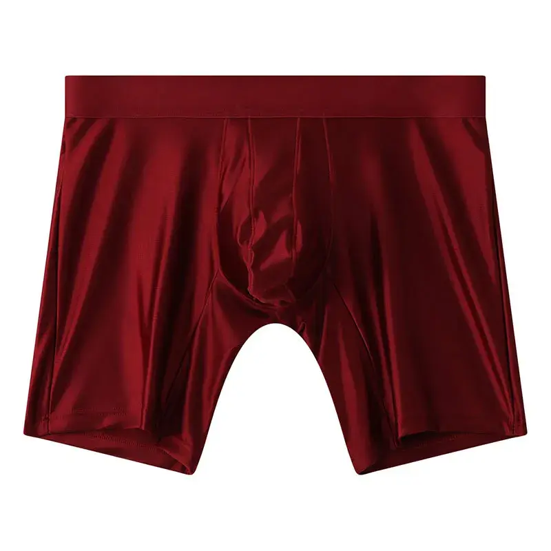 M-xxl Mens Underwear Boxers Solid U Pouch Panties For Man Extended Leg Boxer Shorts Homme Middle Waist Sports Underpants Male — image 16