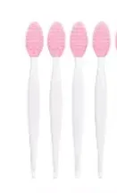 Wholesale 4pcs New Fashion Design Nose Double-Sided Tool Silicone Lip Scrub Exfoliator Brush make up brushes makeup brush set — image 7