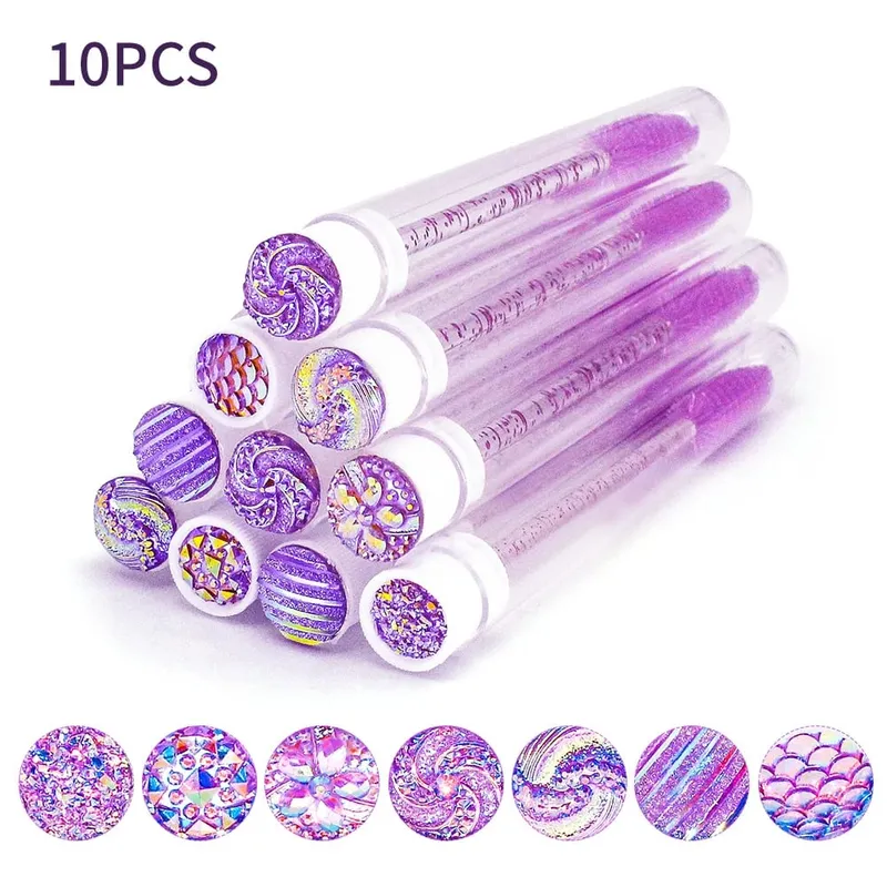 10/50Pcs Disposable Eyelash Brush Reusable Eyelashes Brush Tube Mascara Wands Tubes Dust-proof Lash Spoolies Storage Makeup Tool — image 8