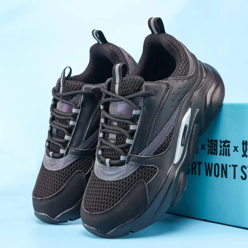 Brand Men Casual Shoes Thick Sole Breathable Fashion Sneakers Soft Male Walking Shoes Zapatillas Hombre Size 46 Luxury Mens Shoe — image 2