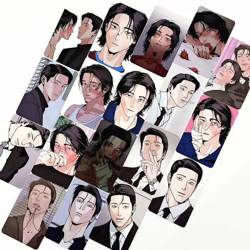 18PCS Korean BL Manhwa God's Peace Photo Cards Set - Manga Characters LOMO Card Perfect Gift for Fans