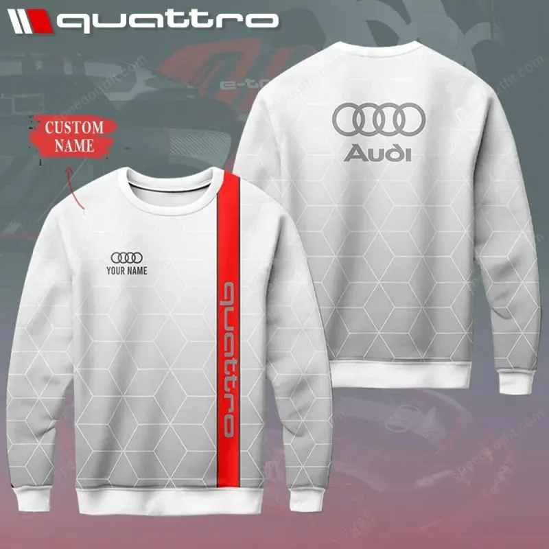 Spring and Autumn New Men's and Women's Long sleeved Hoodies Spring and Autumn Clothing Sports and Leisure Audi Brand Top — image 3