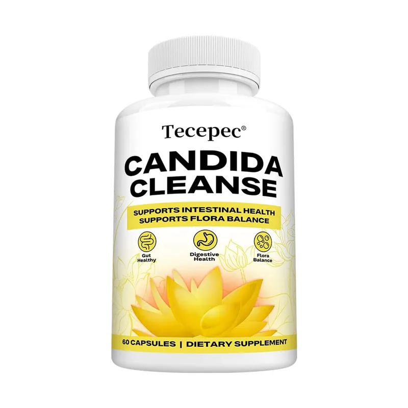 Cápsulas de limpeza de Candida - Desintoxicação do cólon intestinal, equilíbrio da flora intestinal, apoia a digestão, alivia o inchaço, suplemento antioxidante — image 9