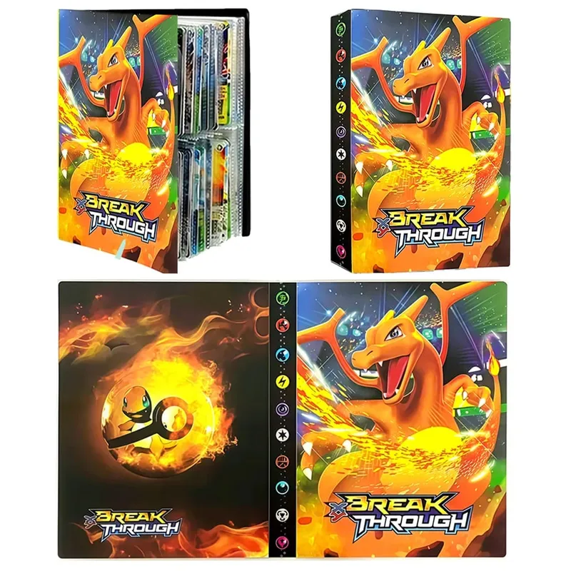 240/540PCS Pok é mon Cards Album Book Pokemon Game Charizard Card Album VMAX GX EX Holder Collection Binder Folder Kids Toy Gift — image 9