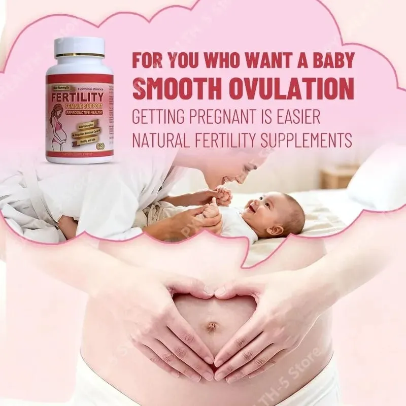 Fertility Tablets for Women Female Prenatal Vitamin Supplements Support Ovulation & Conception 60 Count Daily Routine — image 6
